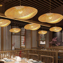Carregar imagem no visualizador da galeria, Lustre Pendente de Bambu