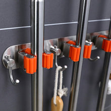 Carregar imagem no visualizador da galeria, Porta Vassouras Multifuncional em Aço Inoxidável
